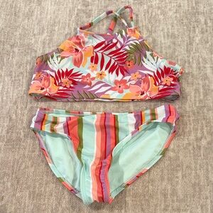 Tropical Floral Kids Swim Set